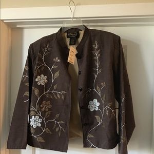 Alex Kin blazer with floral design